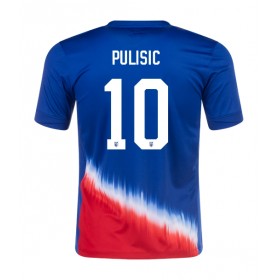 Pánské fotbalový oblečení Spojené Státy Christian Pulisic #10 Venkovní košile Copa America 2024 Krátkým Rukávem